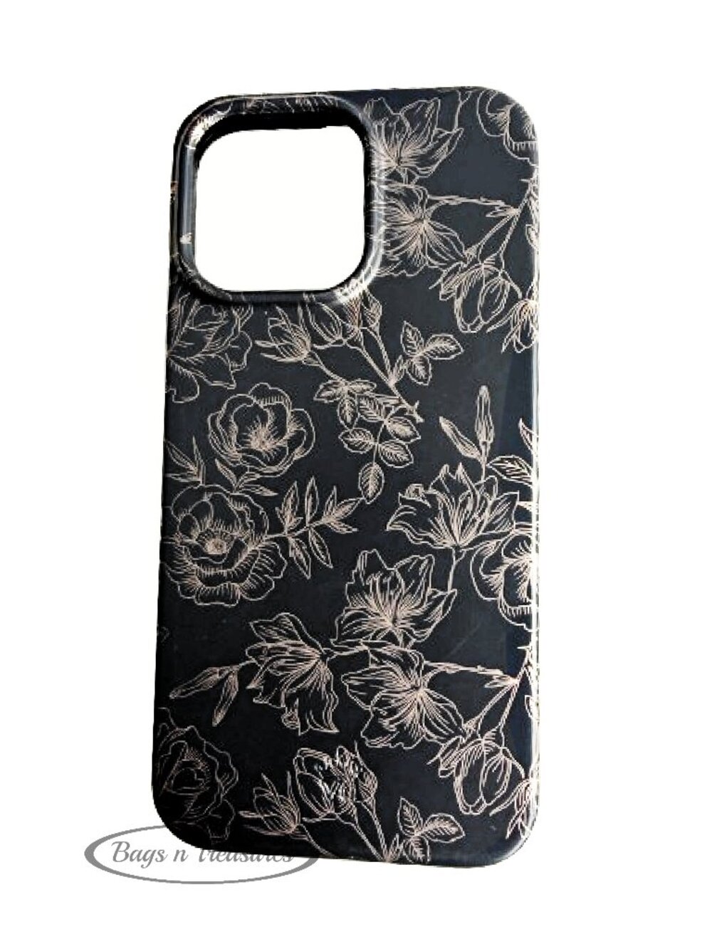 Velvet Caviar Floral Rose Gold Chrome iPhone 14 Pro Max Case 🌸✨
